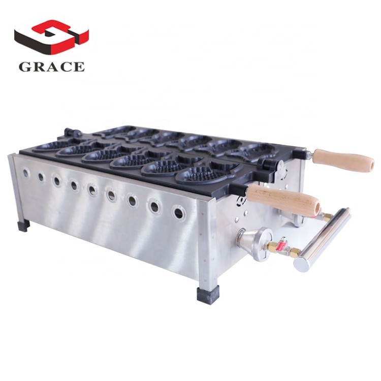 Commercial Snack Bar Equipment 220V 110V Waffle Maker Stainless Steel Electric Gas Taiyaki Machine