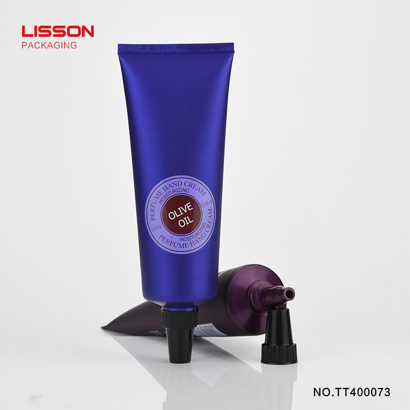 100ml blue colour Private Label long nozzle Professional plastic Hair Dyeing Hair Colour Cream Tube