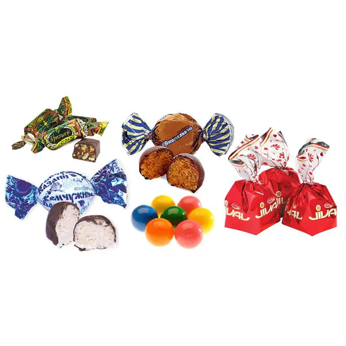 Custom printed food grade twist film packing for candy