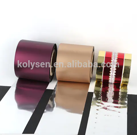 Pet metallized twisted film for candy wrapper