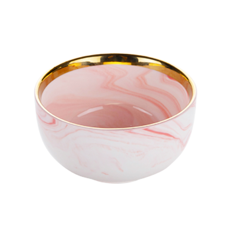 Ceramic Crockery Set Banquet Dishes Wholesale Marble Porcelain Ceramic Bowl, Porcelain Ice Salad Bowl&