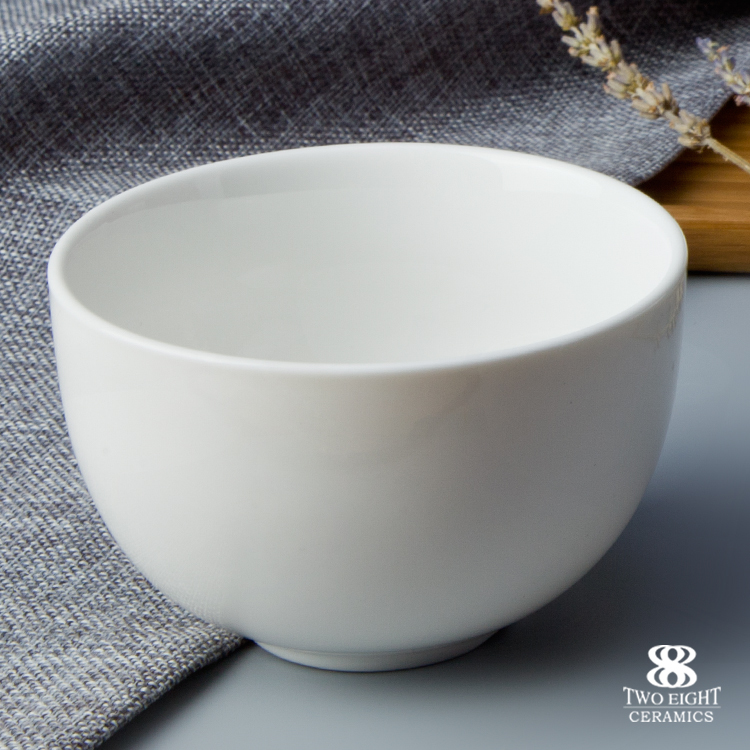 Wholesale ceramic bisque rice bowl, high quality porcelain tableware