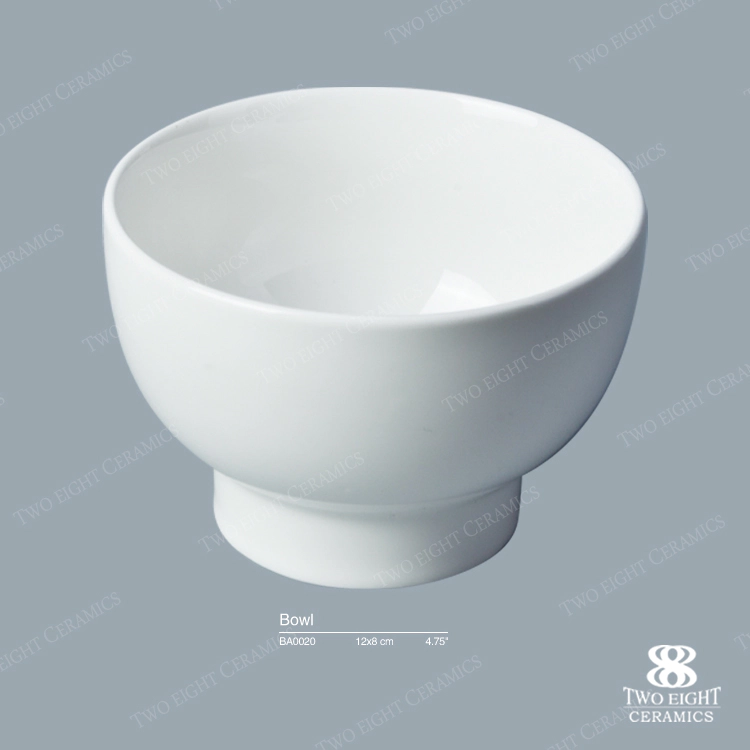 hot sales hotel crockery unique design round porcelain bowl