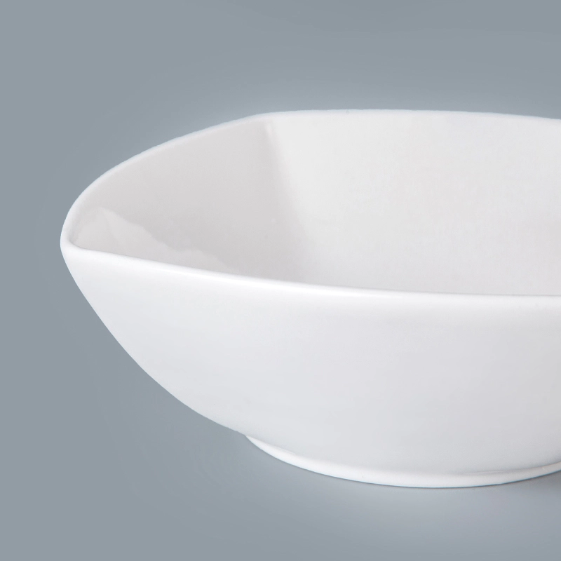 stock ceramic tableware for hotel restaurantceramic squareslantedbowl