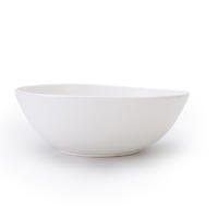hotel restaurant pasta bowls new design matt white glaze noodles bowl