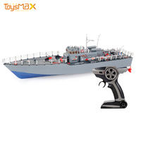 Unique design 4 channel 1:115 waterproof rechargeable 2.4G remote control rc boat with light
