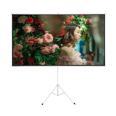 2020 New High Quality 150'' 16:9 Matte White Tripod Projector Screen