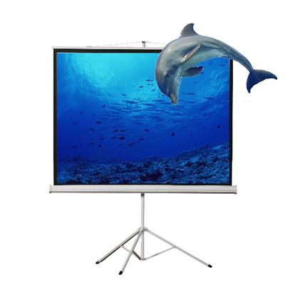 16:9 100 Inch Standing Tripod Projection Screen For Indoor Outdoor