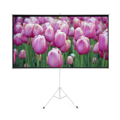 84 Inch 4:3 Home Theater Cinema Projector Screen With Foldable Stand Tripod