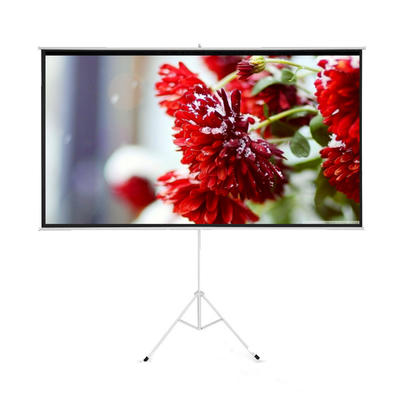 Projector Screen with Tripod Stand 150 Inch Portable Indoor Outdoor Projector Screen