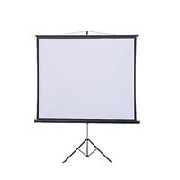 Portable Tripod Projector Screen Floor Stand Projection Screen For Projector