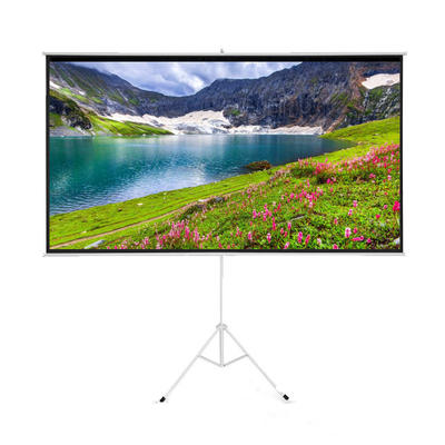 150 InchTripod Screen/Projection Pull Up Foldable Stand Tripod / Portable Indoor Outdoor Projector Screen