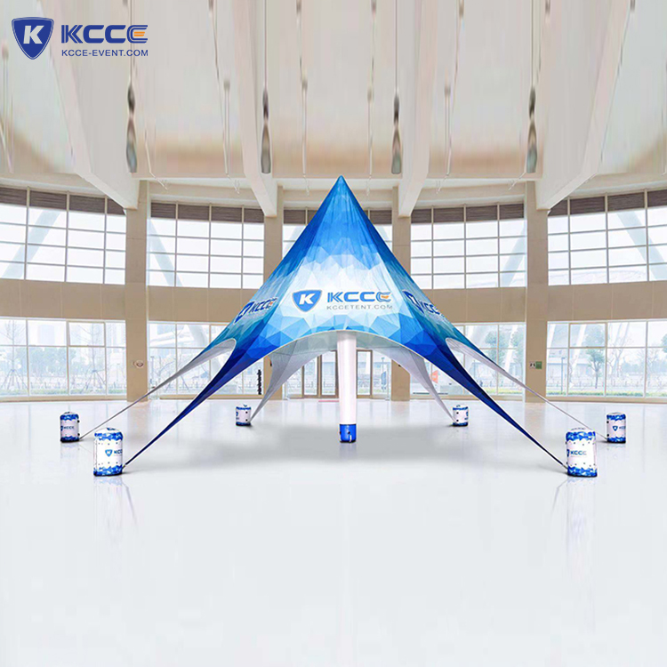 Manufacturing Air tube Advertising Canopy Star Tent, outdoor inflatable display tent