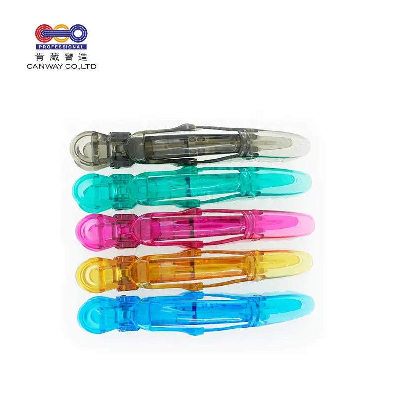 Hairdressing Clamps Plastic Crocodile Barrette Claw Hair Section Clips