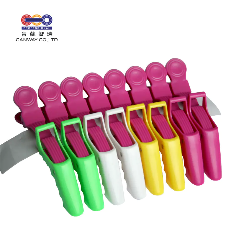 professional wholesale custom fashion plastic salon alligator hair clips for woman