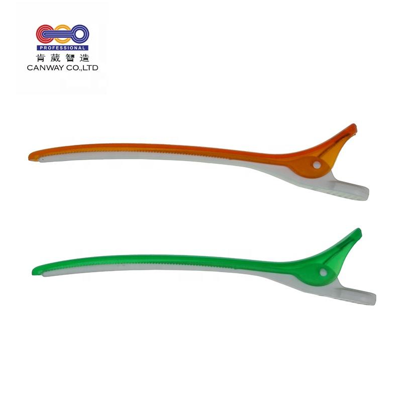 Hairdressing Color Section Clamps Hair Clips Transparent Plastic Pro Hairdressing Hairpins Cutting Salon Hair Styling Tools
