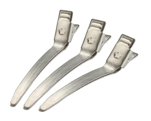Professional electroplated ABS alligator hair clips for salon and home use