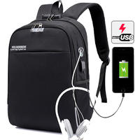Osgoodway2 Leisure College Bags Smart Student School Backpack With USB Charging Port