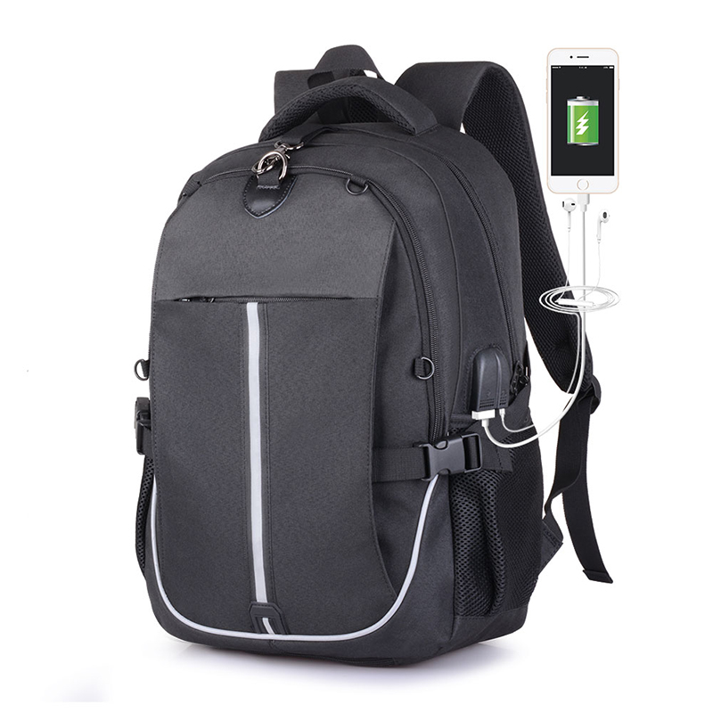 Osgoodway Functional Student Backpack School Bags Reflective Sport Basketball Laptop Backpack with USB Charger