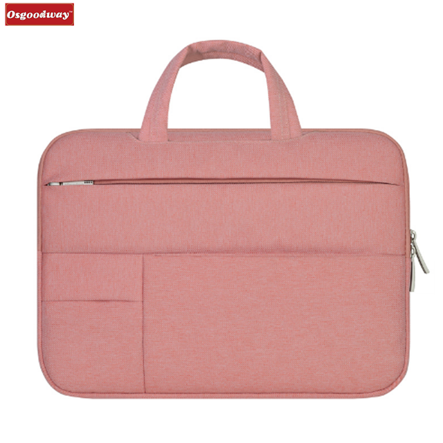 Osgoodway Hot Sale Waterproof Slim Pink Women Laptop Bag Sleeve Bag Pouch Case for Ladies Business