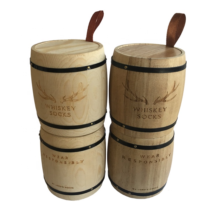 Hot sale Custom cheap wooden tea coffee sugar canisters set wooden coffee barrels