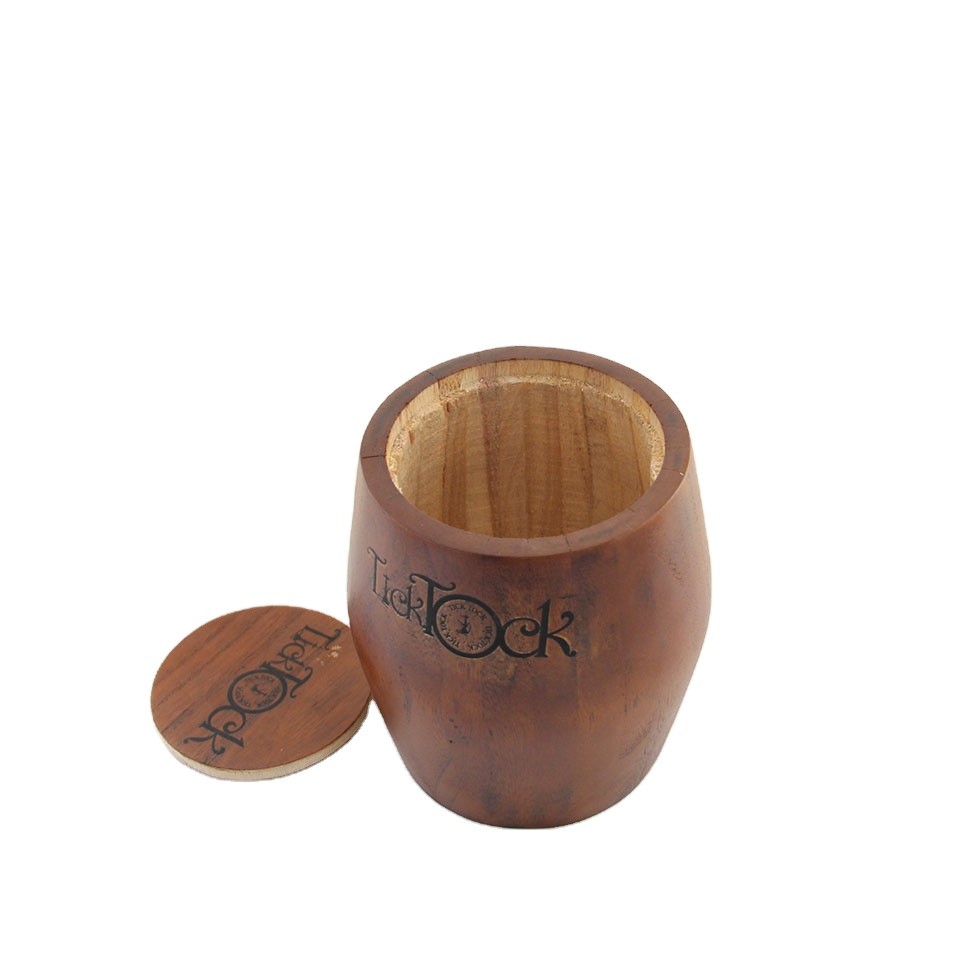 Promotion cheap natural wooden oak barrel with lid