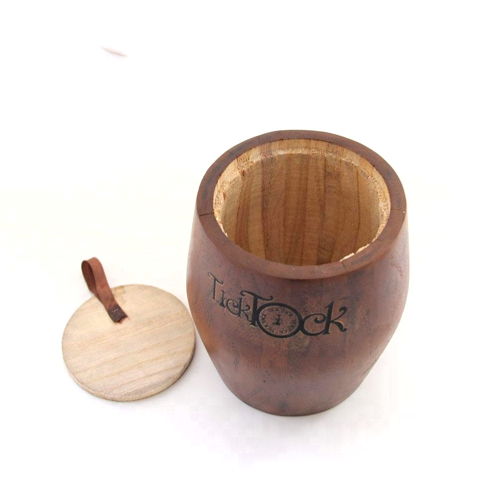 Factory price unfinished Simple Useful packaging keg wine wooden canister
