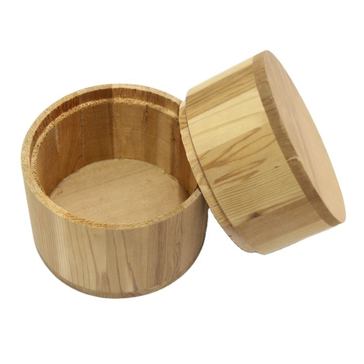 Hot sale customizedcedar wooden jar with lid,wooden gift barrel packaging decoration manufacturer