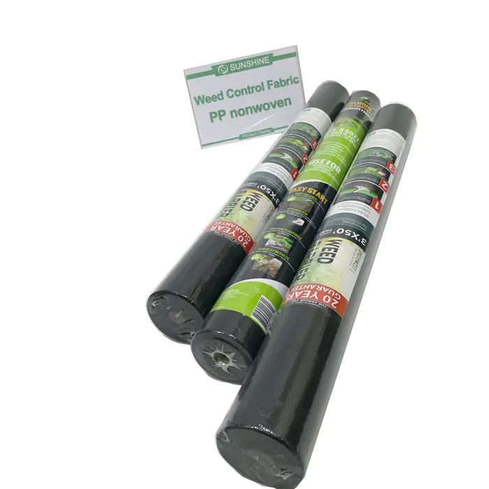 Eco-friendly Biodegradable PP Nonwoven Fabric Agriculture Weed Control Nonwoven Spunbond Roll manufacturer