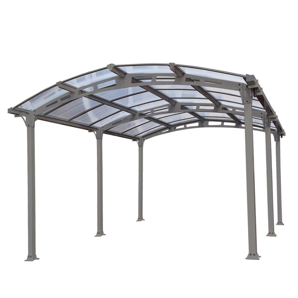 High Standard Metal Aluminum Carport with Polycarbonate Roof Extrusion Profile
