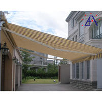 Aluminum 4x4 Outdoor Awning Waterproof Folding arm retractable For Balcony