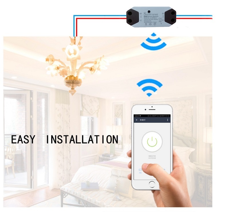 Tuya Smart WiFi Light Switch Wifi Remote Control Switch Wireless Timer Lighting Smart Home Wall Switch