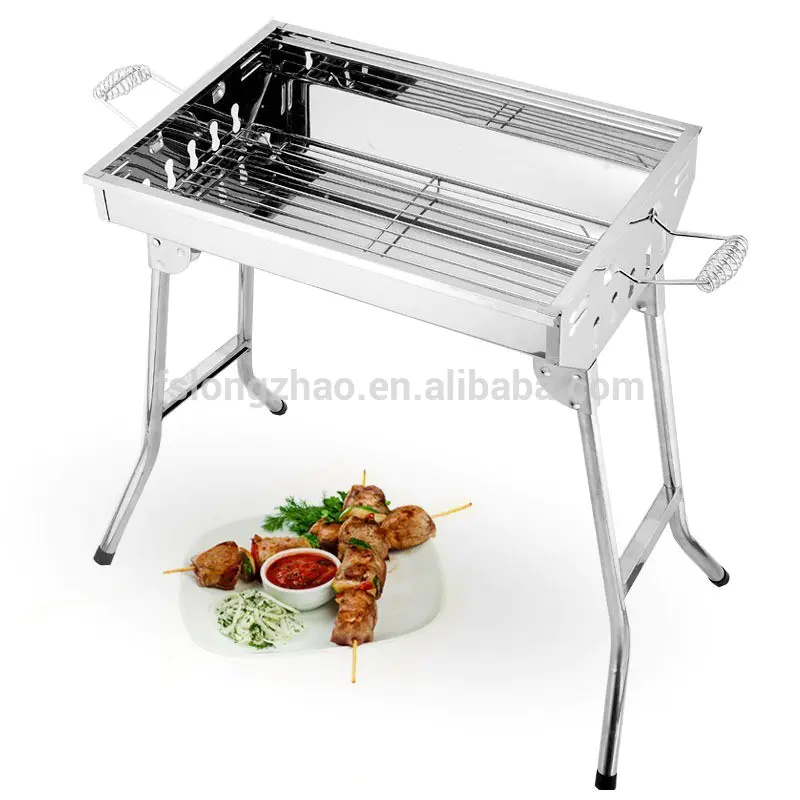 Noble parrilla plegable Portable Steel BBQ Grill Plegable Parrilla