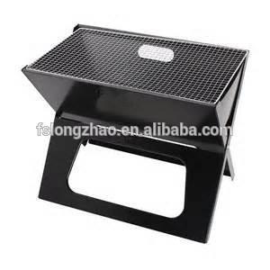 Smokeless X shaped Notebook Foldable BBQ charcoal grill