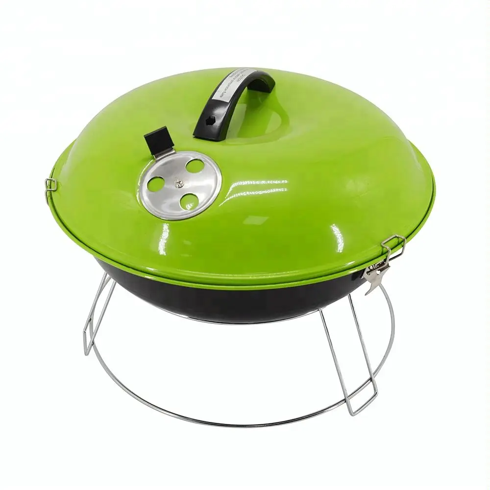 14inch apple shaped mini kettle bbq grill charcoal barbeque griller