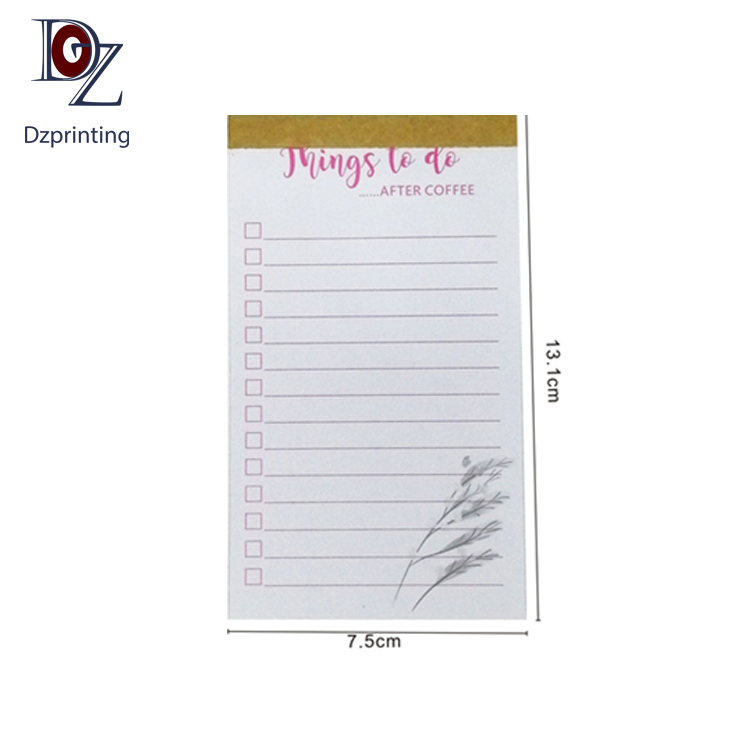 Custom Tear-Off Notepad Sticky Meno 100 Pages Daily Planner To Do List Notepad With Logo