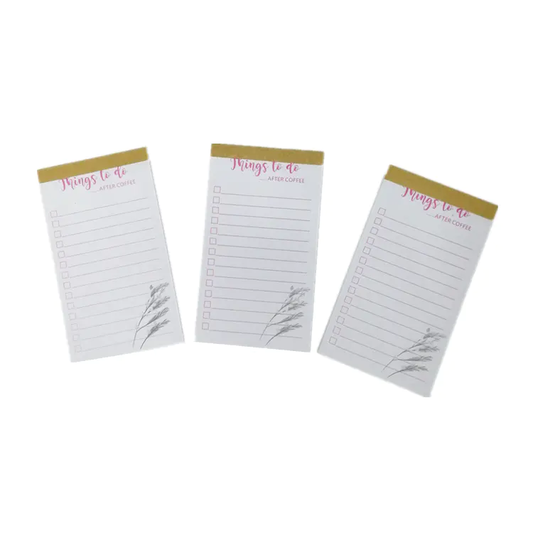 Easy to tear-off small size custom to do list to do list pad for Office Lady