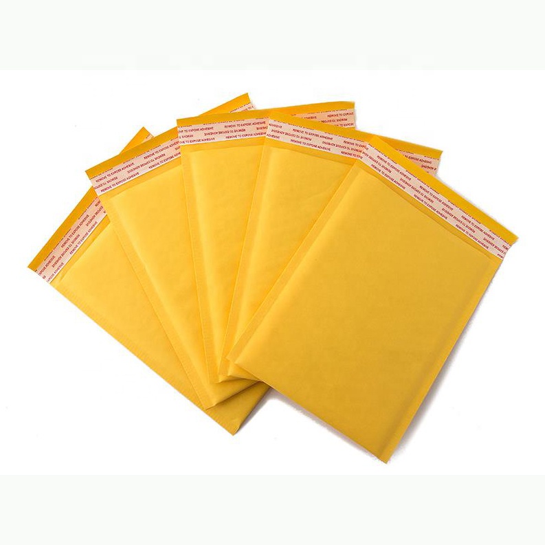 Kraft Paper Bubble Mailers Self Seal Customized Envelopes Courier Bag