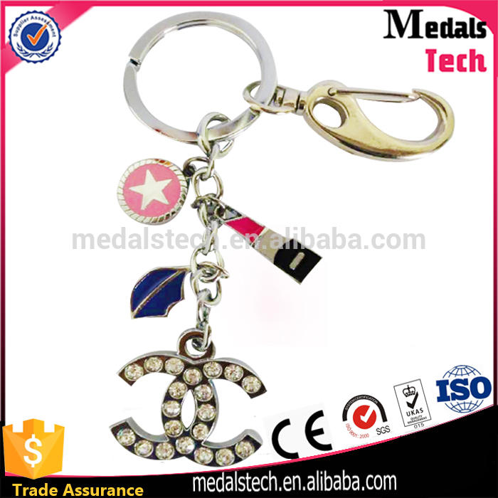 Fashion zinc alloy pewter plated 3d elephant shape metal keychain /key ring