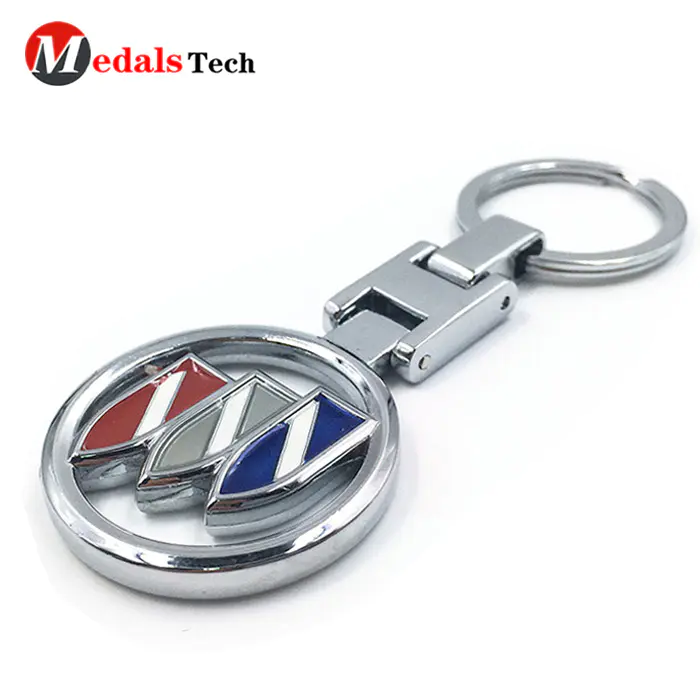 Hotselling soft enamel round laser logometal keychain