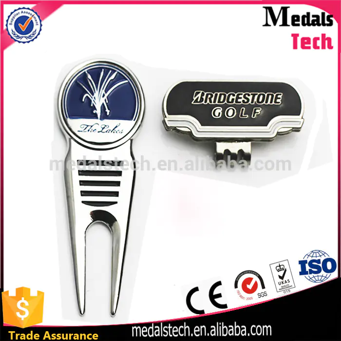 Bottle Opener shape silver custom printing engravingGolf Divot Tool for gifts