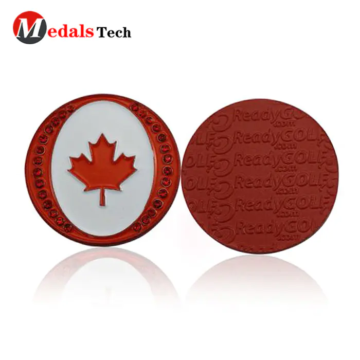 Promotional cheap custom club bulk golf ball marker