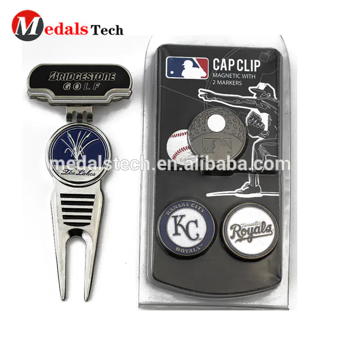 2020 top quality silver plating golf divot repair tool for gifts