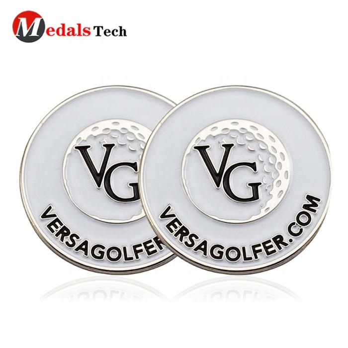 Wholesale promotion eco-friendlyquality cheap metal golf ball marker custom with low price
