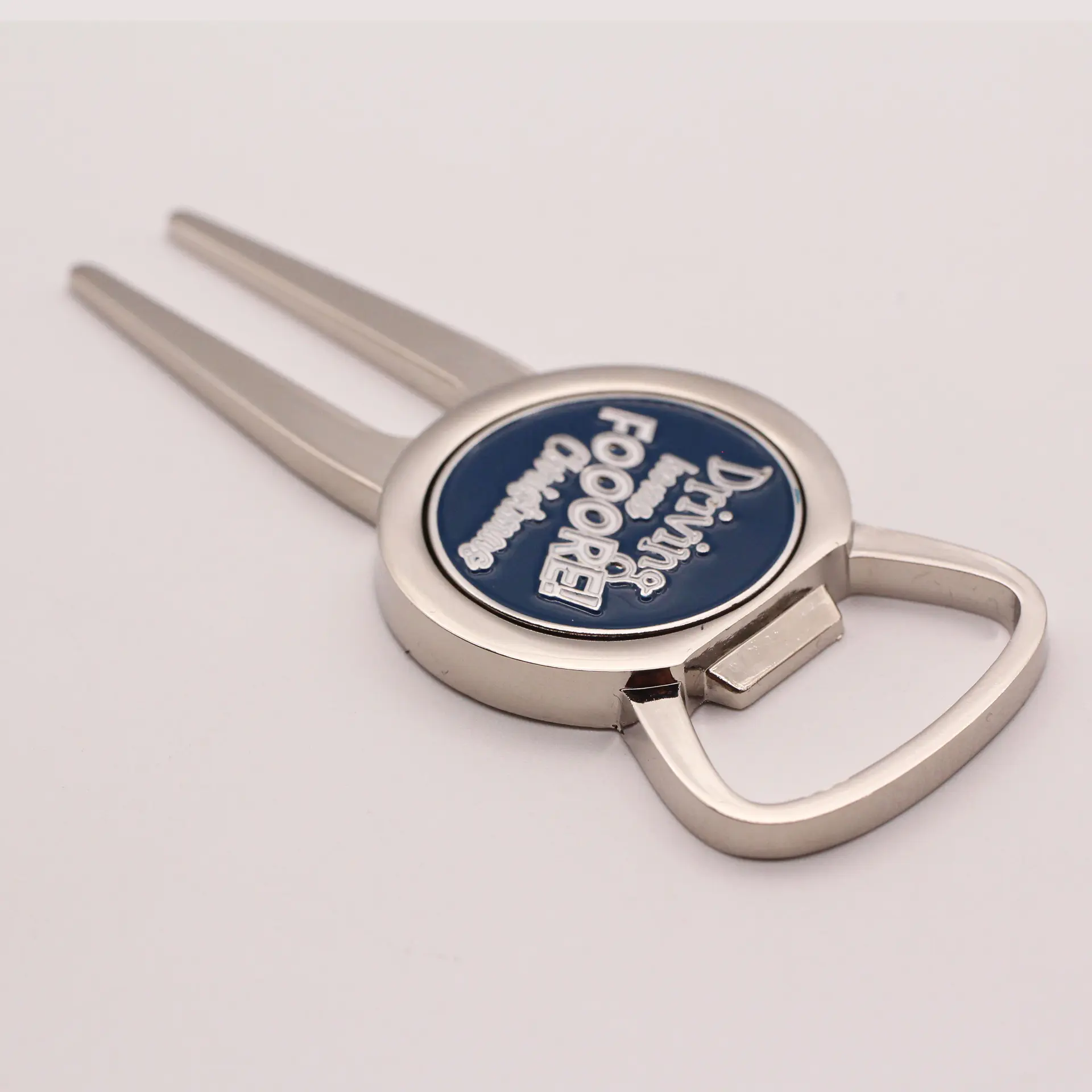 High quality golf accessories zinc alloy custom gold metal divot tool with golf ball marker