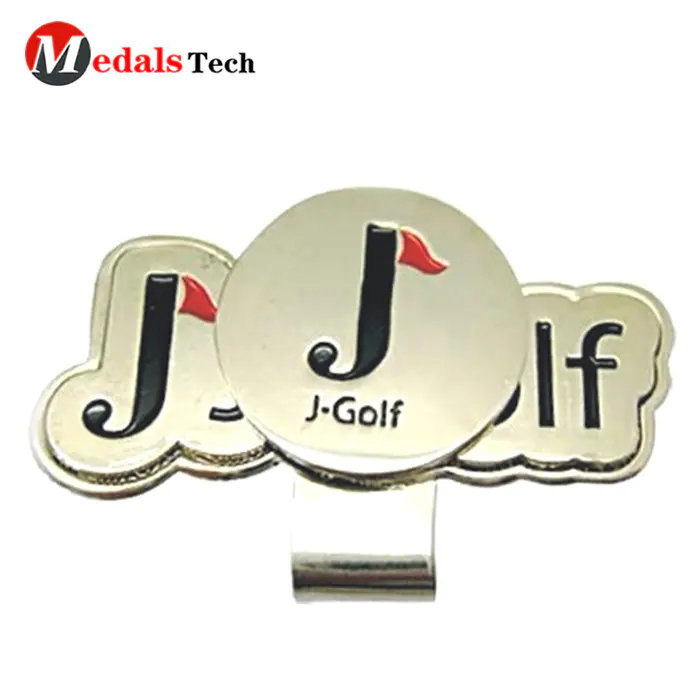 Wholesale custom magnetic golf hat clip with ball marker