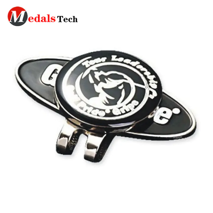 Wholesale custom magnetic golf hat clip with ball marker