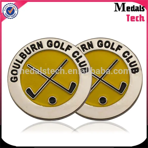 Popular golf used magnetic golf ball marker with personalized logo