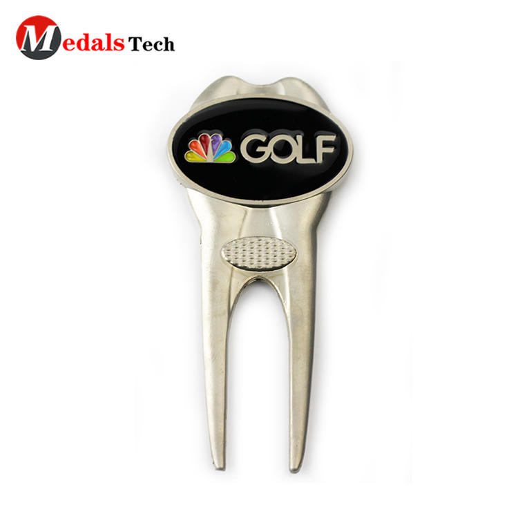 Promotional light antique gold golf club bulk golf divot tool