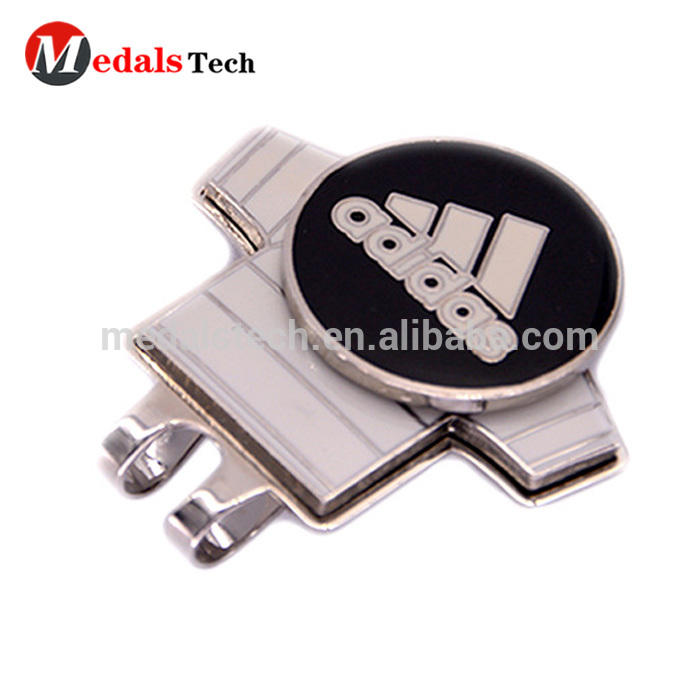 Dongguan Made Metal Enameling Golf Gloves Ball Marker With Company Logo